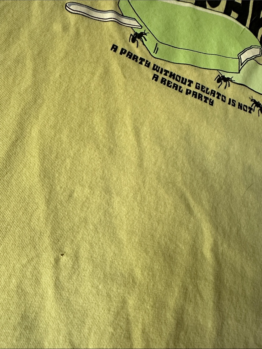 Zara Boys Yellow 'Ants Party' Graphic Tee Size 8 / 9 - Picture 3 of 10